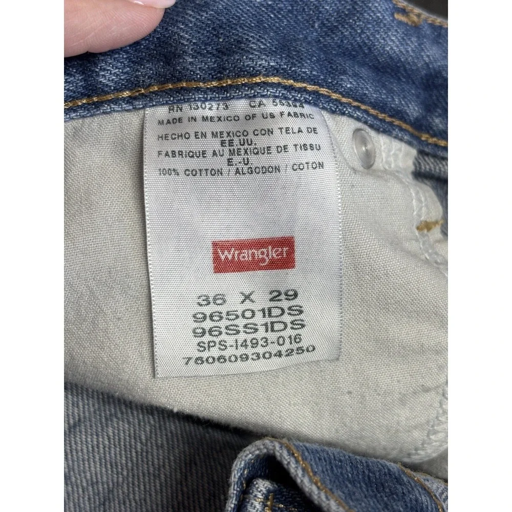 Wrangler Men's Jeans 36x29 Regular Fit Tapered Leg Y2K Dad Jeans 100% Cotton